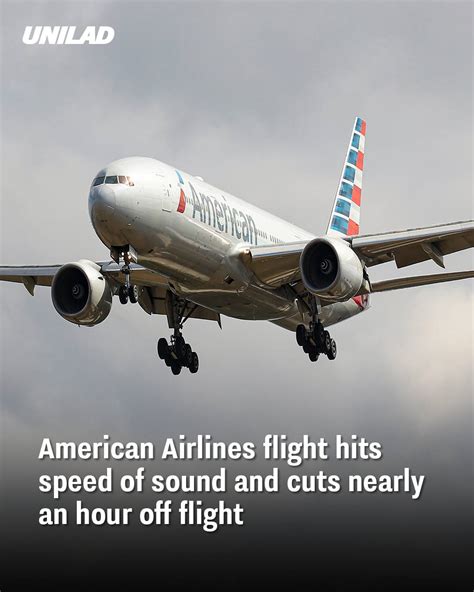 American Airlines flight hit speed of sound and cut nearly an.